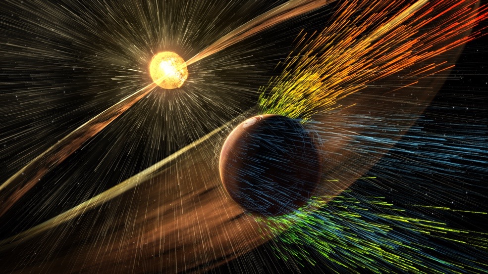 Mars Lost Atmosphere to Space as Life Took Hold on Earth